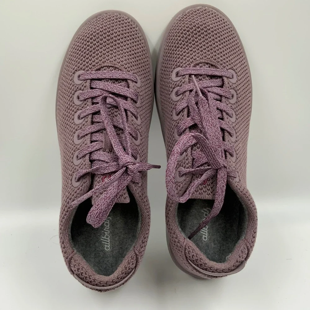 Allbirds Women's Wool Knit Sneakers Shoes Purple Size W10 - Picture 6 of 8